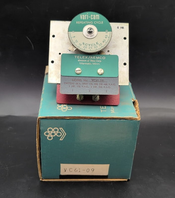 TELEX/AEMCO VARI-CAM REPEATING CYCLE TIMER VC61-09 NOS in Box (Qty 1)