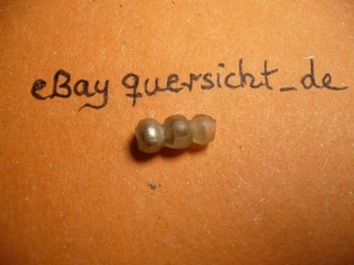 Wikinger Silberglasperle Haithabu Dänemark 9. 11. Cent. AD 11 76 mm 0 32g (Q041)