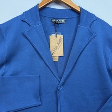PJ Paul Jones Knitted Blue Blazer Large Cardigan Outdoor Sweater NEW
