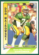 Don Majkowski - 1991 Pacific #160 - Green Bay Packers Football Card