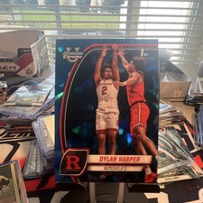 Topps Bowman Chrome Blue Cracked  Ice Dylan Harper Rutgers Basketball