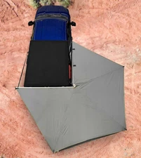 Overland OVS Nomadic 270 LT Passenger Side Dark Gray Free Standing Awning