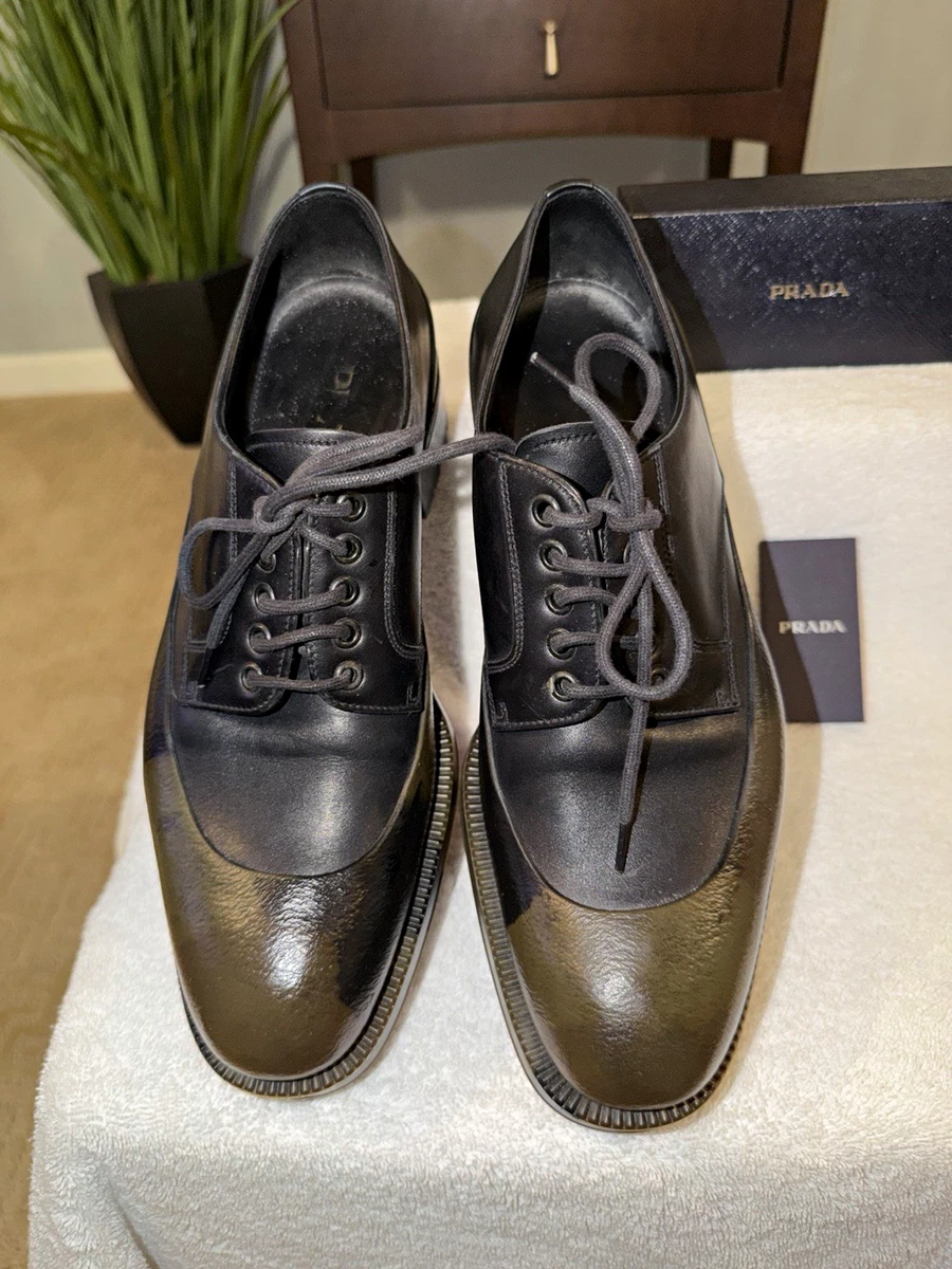 PRADA Leather Upper Black Casual Shoes for Men for sale | eBay