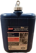 Coleman Water Carrier Jug 5 Gallon On/Off Spigot & Molded Handle BLUE USA Made