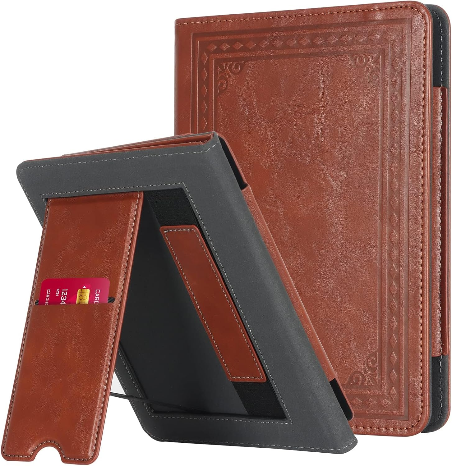 Premium PU Leather Kindle Paperwhite Stand Case with Auto Wake/Sleep-image