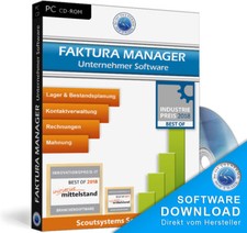 Faktura Manager Software,Rechnungsprogramm,Warenwirtschaft mit Auszeichnung,EDV