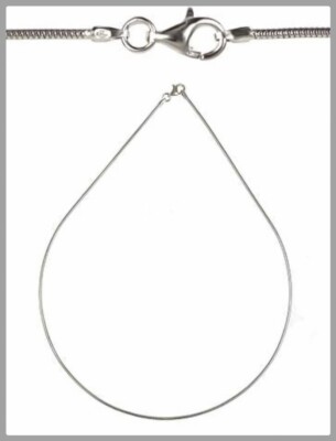 Chaîne Maille Serpent En Argent 925 - Longueur Au Choix 45/50/60cm, Neuf étiqueté