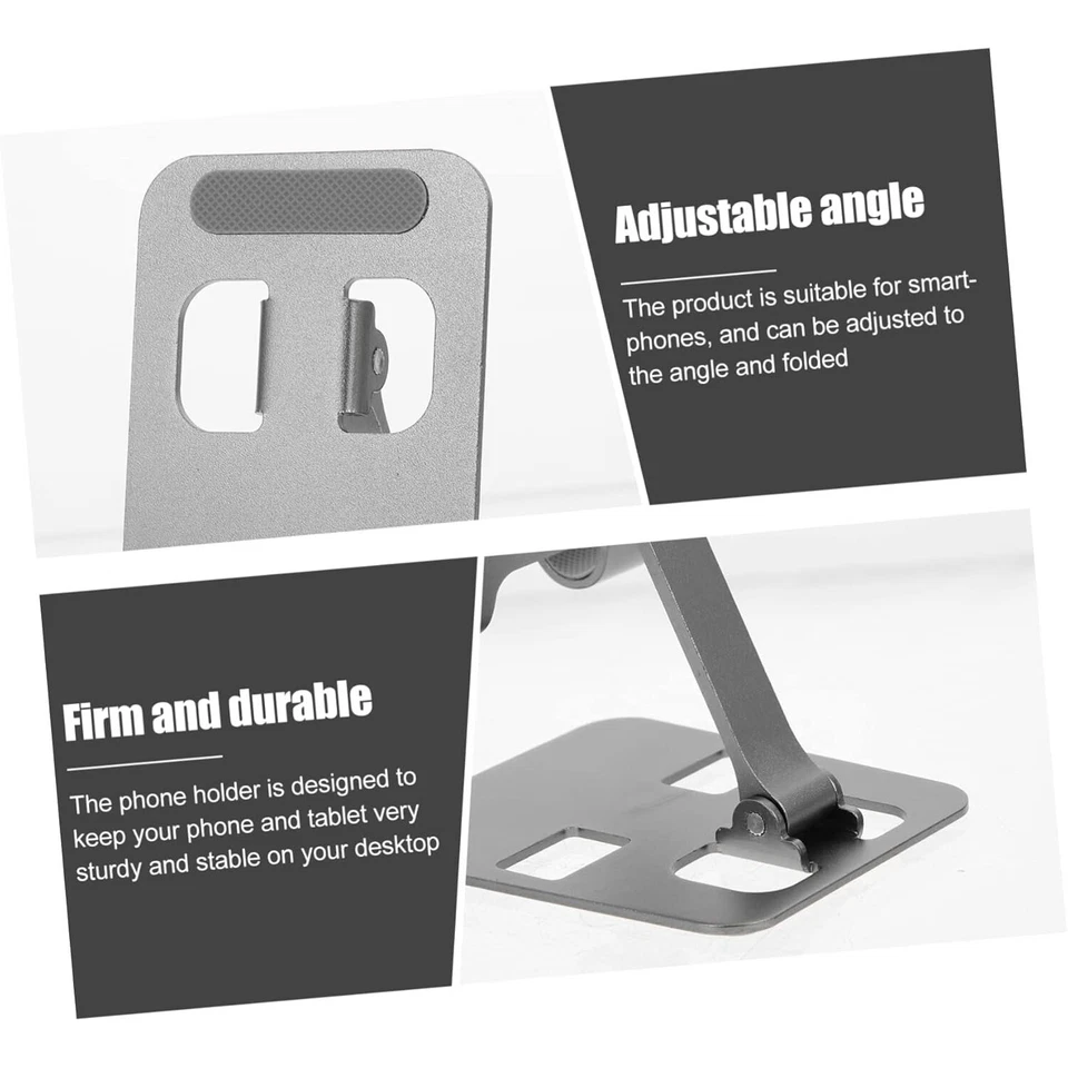 Universal Adjustable Metal Desk Tabletop Phone iPad Tablet Stand Foldable LOT - Image 3 of 4