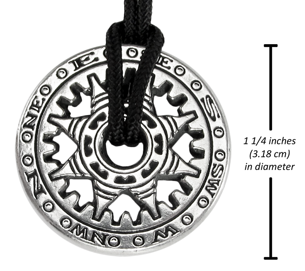 Compass Pendant of Fortune Pewter Talisman Necklace - Pagan Wiccan Wicca  Amulet | eBay