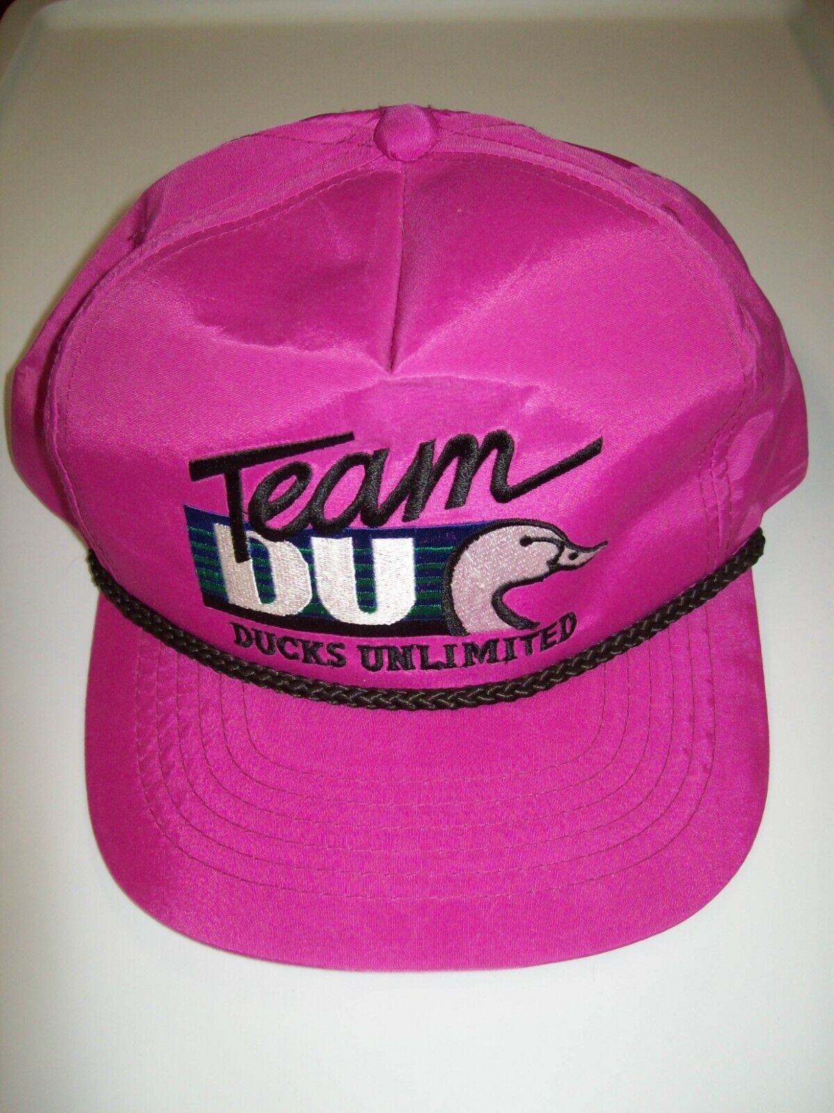 Ducks Unlimited "Team DU" FUCHSIA Color Snap Back Hat "NEW VINTAGE"