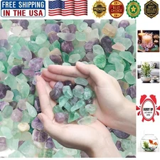Decorative 3 Lbs Fluorite Crystal Stones - Perfect for Tank & Home Aesthetics
