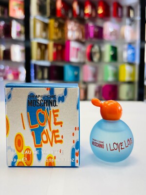 Moschino I Love Love Eau De Toilette Miniature Splash For Women 4.9 ml * NIB *