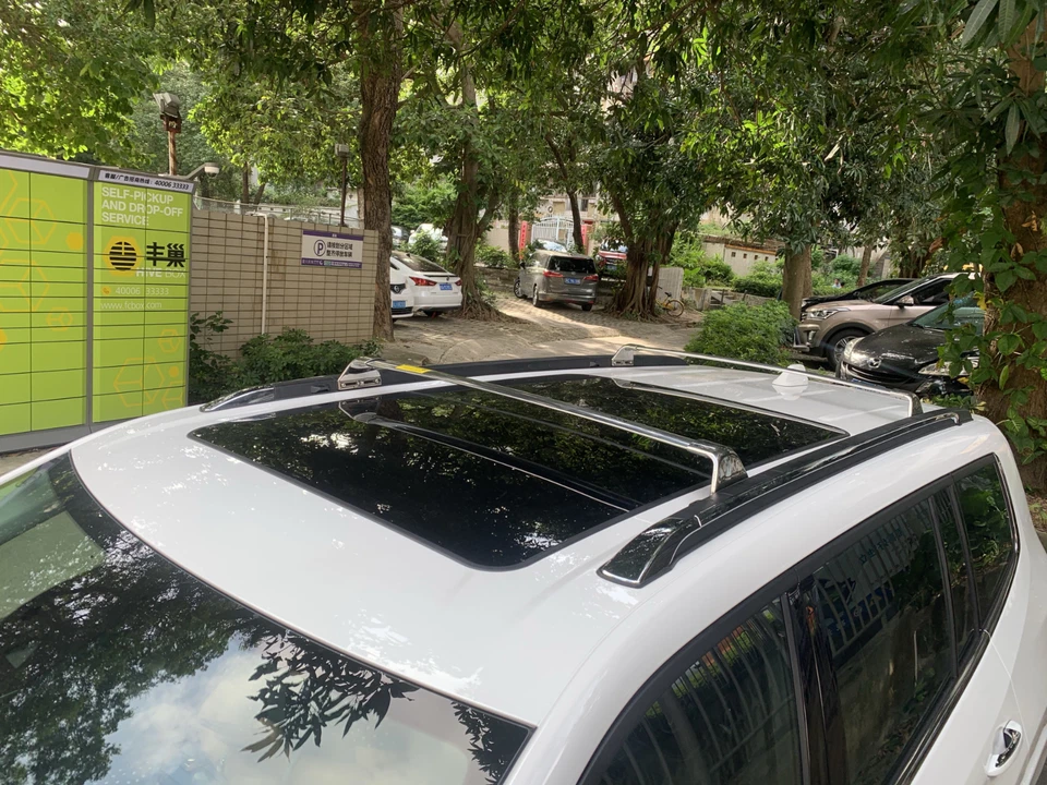 Barras transversales de 2 piezas para Jeep Compass 2007-2016 rieles de techo rieles laterales barras de techo Foto 4 de 4