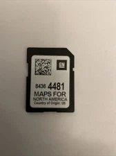 OEM GMC,Cadillac,Buick Regal 2018 SD Navigation Card 84364481 Read Description