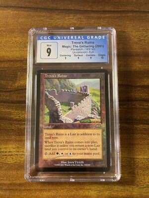 MTG✨TREVA'S RUINS FOIL✨Planeshift CGC Quad 9's+ MINT Uncommon