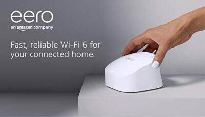 Amazon eero 6 Mesh Wi-Fi 6 Routersystem | Integrierter Zigbee Smart Home Hub |