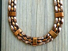 Hombre Mujer’s Cobre 100% Magnético Hematita Collar Pulsera Tobillera