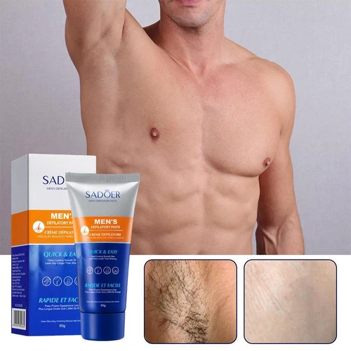Mens Hair Removal Cream Mild and Non Irritating Painless RemovaF9 Body мщ φ D3W3 - Picture 1 of 11