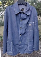 Vintage Osh Kosh Bgosh Sanforized Denim Barn Chore Jacket Union The Guys Mens 46