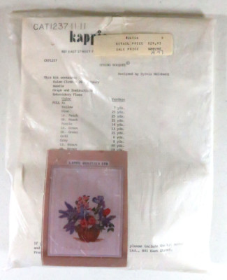 Kappie Originals Ltd. Cross Stitch Kit Frederick Md #CAT1237  - SPRING BOUQUET