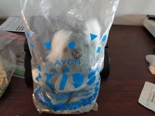 1999 AVON MAY BIRTHSTONE FULL O' BEANS GUMDROP KOALA BEAR W/KEYCHAIN BABY SEALED