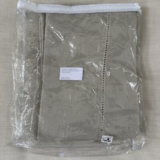 Restoration Hardware RH Italian Ladder Stitch Percale Cotton Cal King Duvet Dune