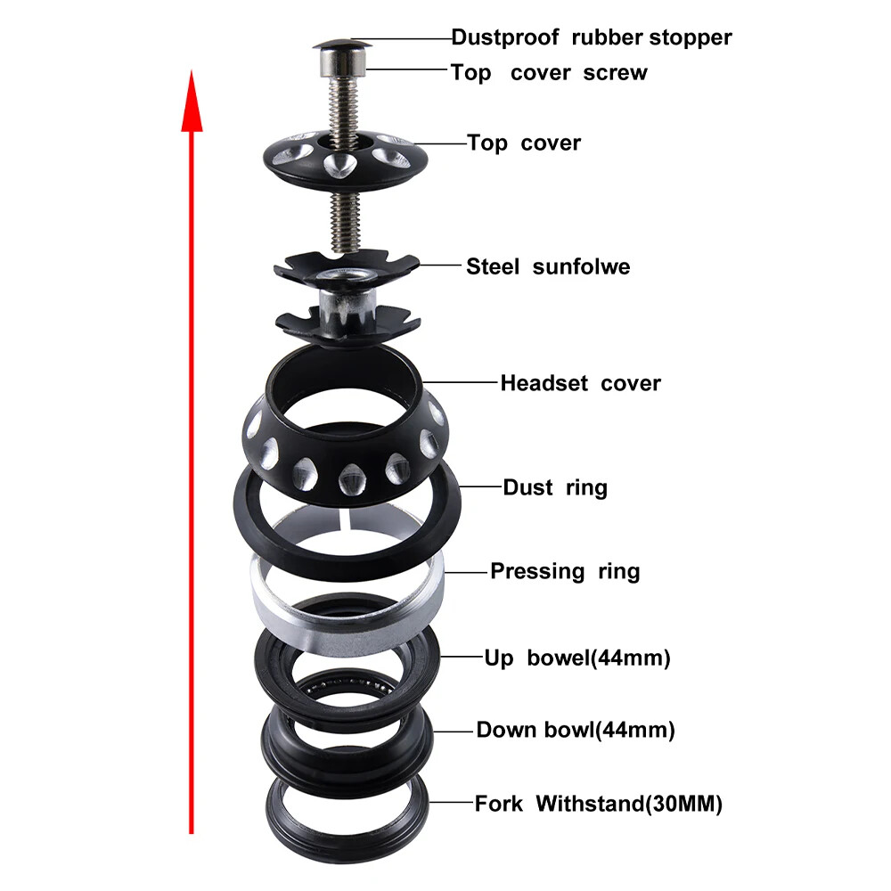 Bicycle Headset 44mm 1-1/8