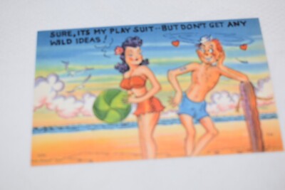 Sure Its My Play Suit But Don't Get Any Wild Ideas Postcard Tichnor Brothers