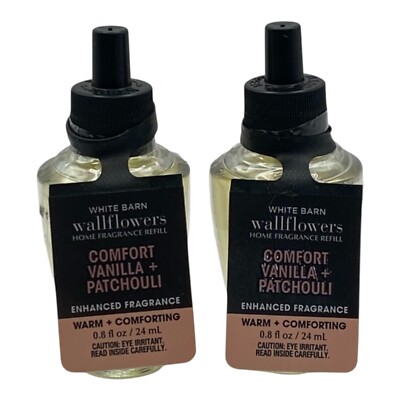 2 pk Bath & Body Works Comfort Vanilla Patchouli Wallflower Refill