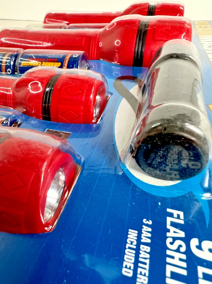 All-Weather Krypton Flashlight Set + One 9-LED Flashlight + BATTERIES - Image 4 of 4