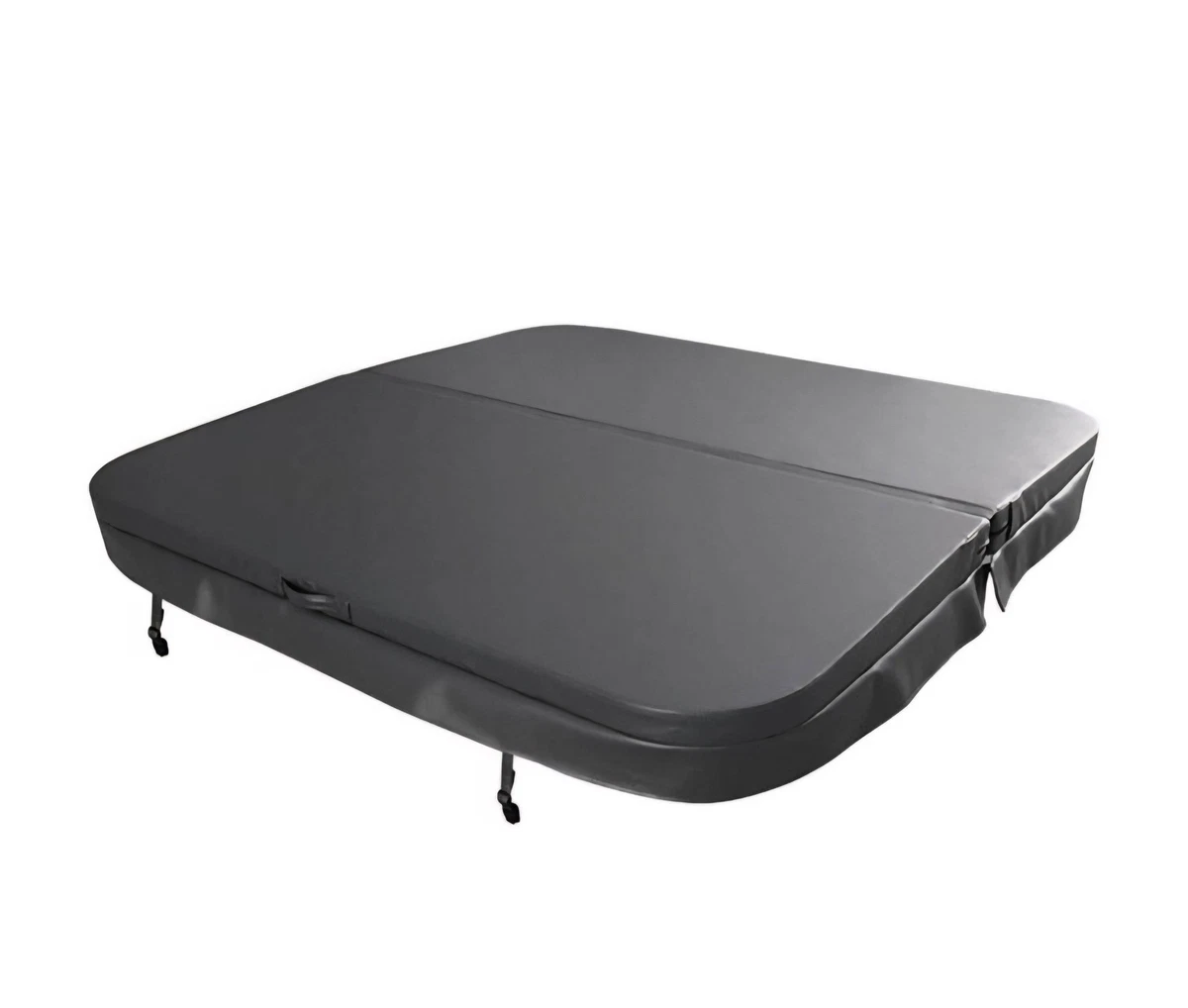 Asiacreate Copertura Rotonda Impermeabile Per Vasca Idromassaggio - 200x30 Cm - Protezione Da Polvere E UV Con Cordone Elastico - Colore Nero