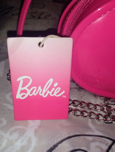 RARE BARBIE JELLY 💓 Forme Miniso Rose/Argent Chaîne X-body Sac fourre-tout ÉPUISÉ NEUF - Photo 9/24