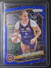 2025 Panini Prizm WNBA #39 Dearica Hamby Blue Velocity Prizms