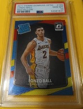 2017 Panini Donruss Optic Lonzo Ball Red/Yellow RC PSA 10