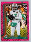 2025 Topps Chrome Football Hot Pink X-Fractor Jaylen Waddle #186