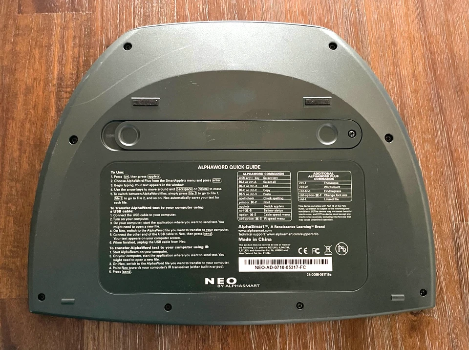 ALPHASMART NEO Portable Word Processor w/USB Cord / Tested and Working  - Image 3 of 4