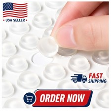100pcs Drawer Rubber Bumpers Pads Clear Cabinet Door Dots Self Adhesive Feet