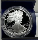 1990 S American Silver Eagle Gem Proof In Plastic Holder No Box