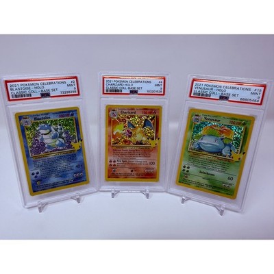 PSA9連番セット VENUSAUR CHARIZARD BLASTOISE PSA 9 Mint Pokemon Celebrations Charizard Blastoise Venusaur Big 3