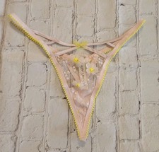 For Love and Lemons Evelyn Thong Panties M