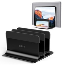 LS13 Vertical Laptop Stand Holder for Desk, 4 in 1 Desktop Stand Holder for L...