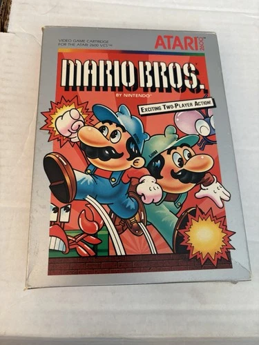 Mario Bros. (Atari 2600, 1983) Authentic Cartridge & Box Cleaned Tested