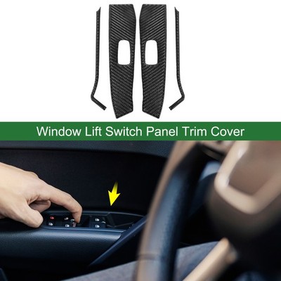 Fensterheber-Schalterabdeckung für Nissan Altima SV/SR Carbonfaser Schwarz