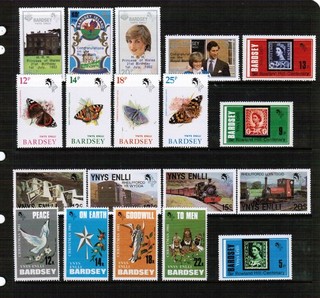 Bardsey Island Locals Unmounted Mint Selection