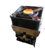 CPU Fan with Aluminum Heatsink Cooler Assembly for CPU, Black/Silver Plastic