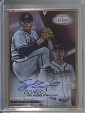 2018 Topps Gold Label Gold Framed Auto Red /25 Sean Newcomb #FA-SN Auto 1p5