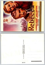 Rebecca Movie Poster Postcard - Alfred Hitchcock, Olivier, Fontaine, 1940 Film