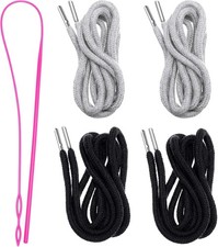 Drawstring Cords Replacement Drawstrings with Easy Threader for Sweatpants Short