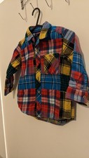 Boys Next Multi Coloured Checked Long Sleeve Shirt 18-24 Months