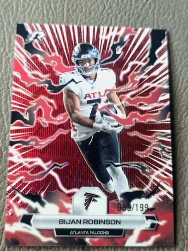 2025 Topps Resurgence Bijan Robinson RED SURGE  /199 Falcons